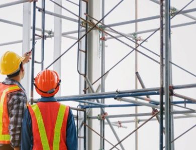 How does scaffolding support infrastructure development in Canada