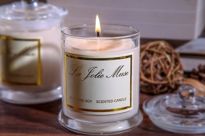 Scented soy candles